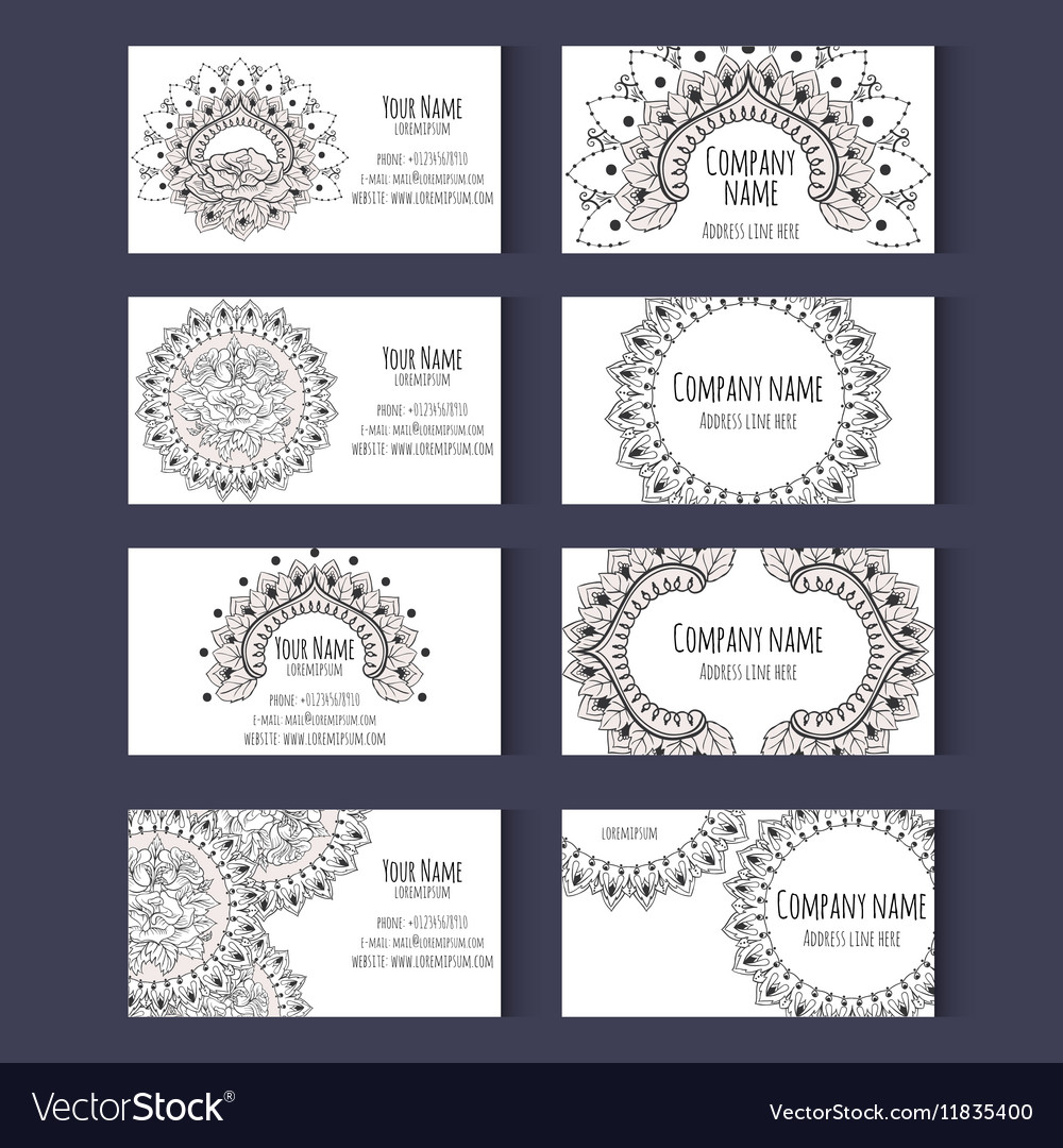 Set of templates for corporate style