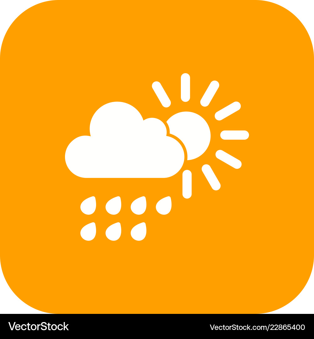 Summer rain icon Royalty Free Vector Image - VectorStock