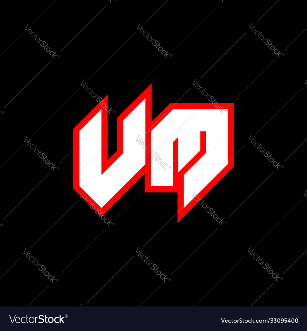 Vm logo design initial letter