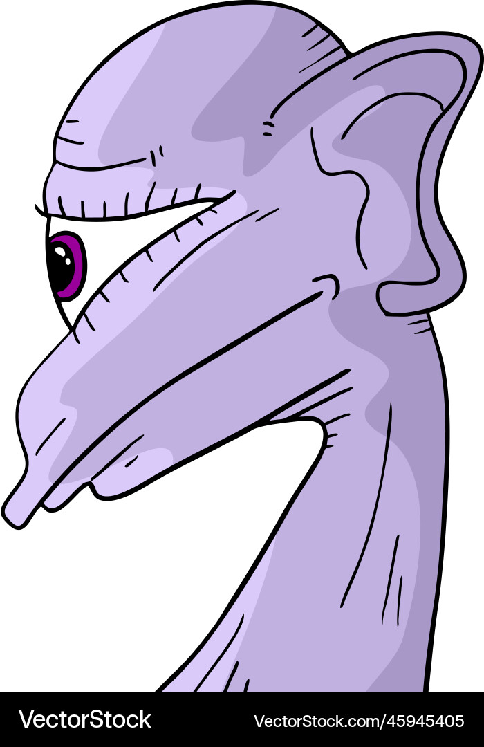 Bizarre face Royalty Free Vector Image - VectorStock