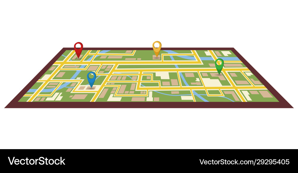 City map navigation Royalty Free Vector Image - VectorStock