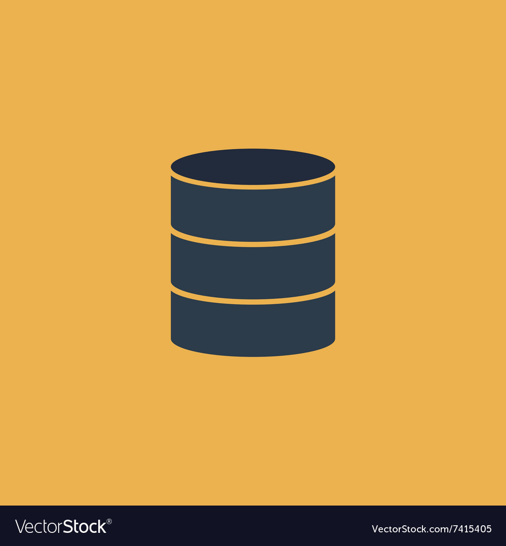 Database Icon - Flat Style