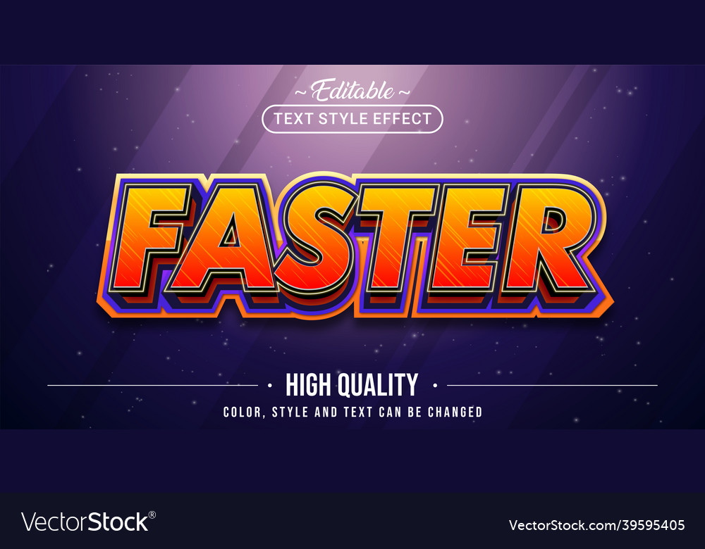 Editable text style effect - faster