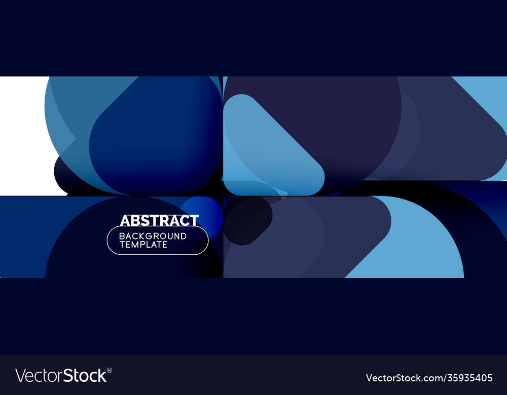 Modern geometric round shapes and dynamic lines vector image Modern geometric round shapes and dynamic lines