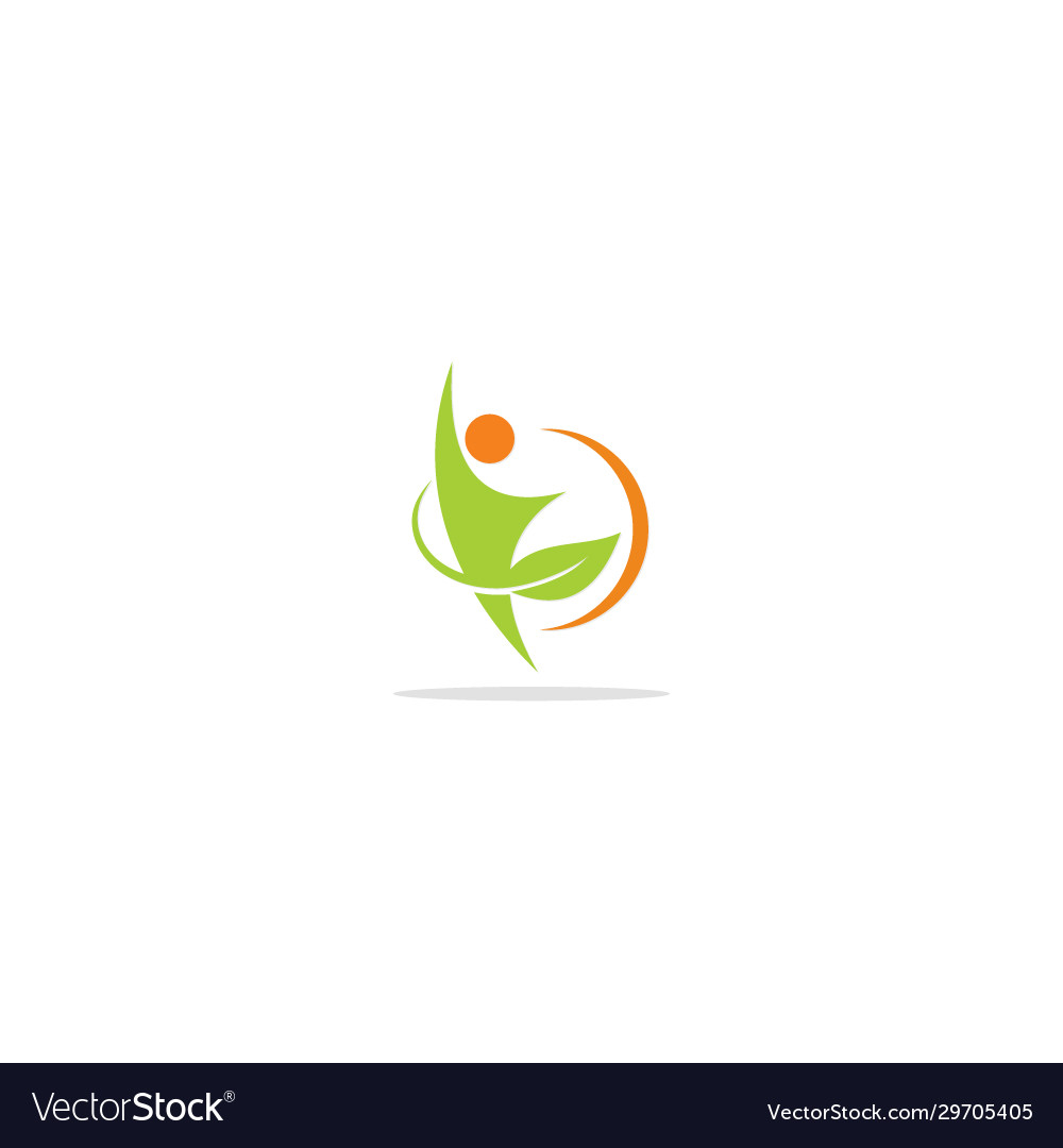 People green leaf eco logo