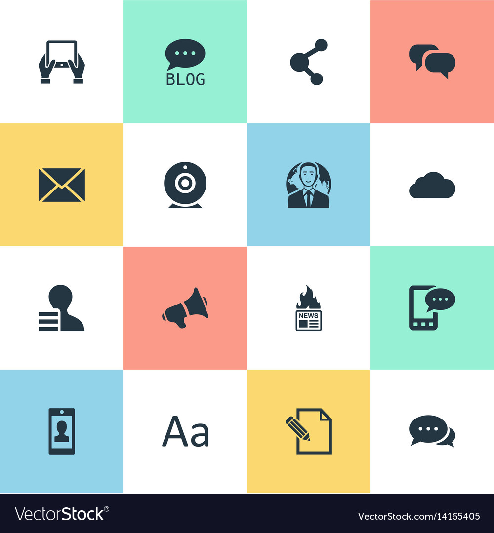 Set of simple user icons