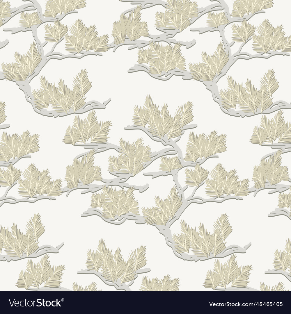 Tree branches in a pattern vector image Tree branches in a pattern