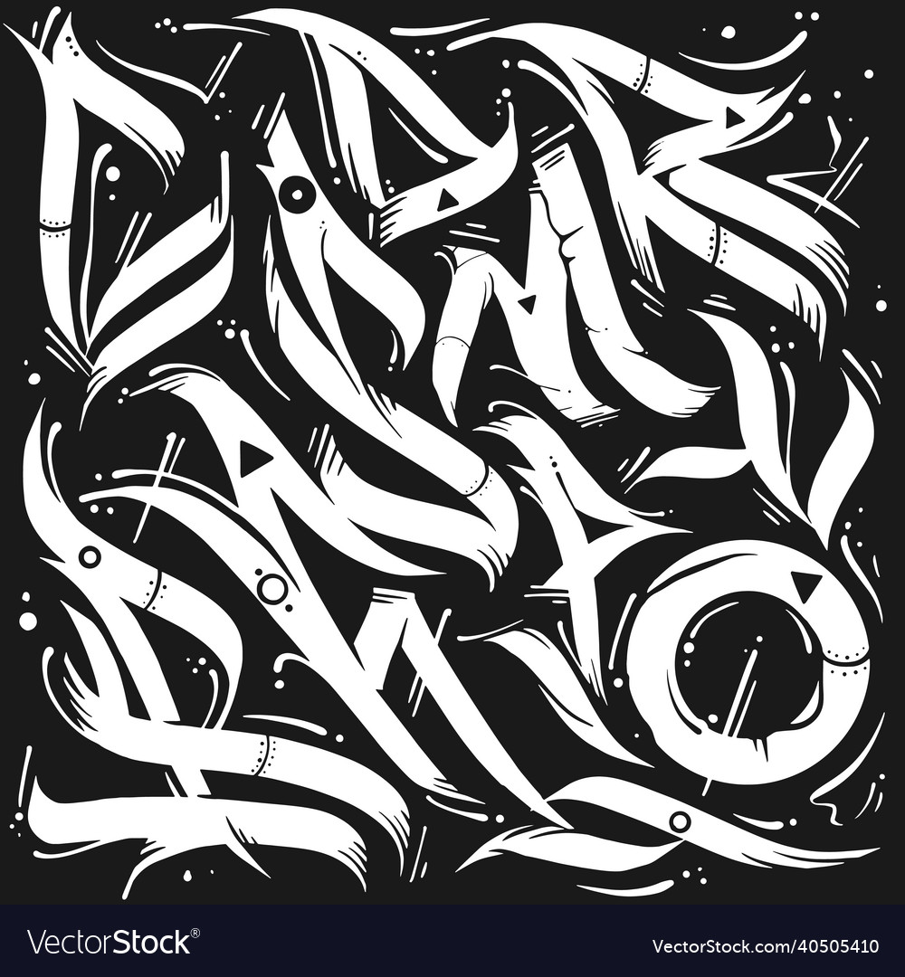 Abstract calligraphic pattern vector image Abstract calligraphic pattern