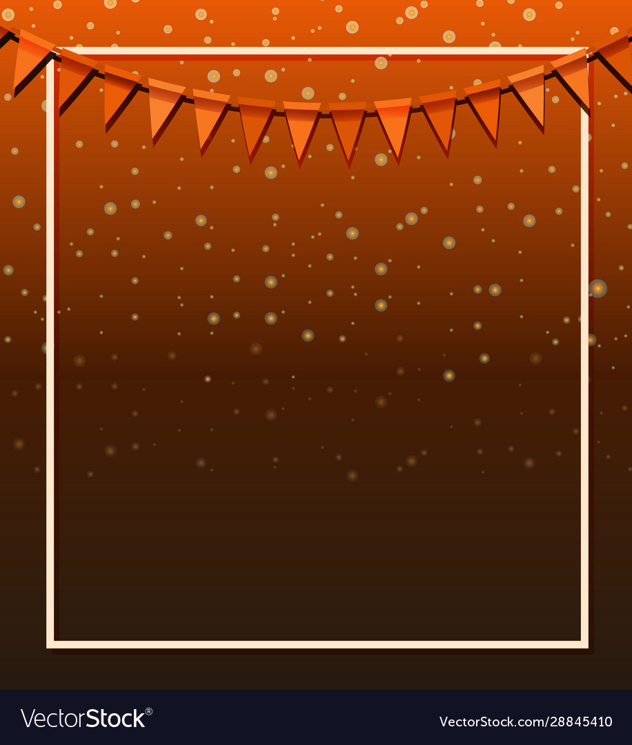 Background design with orange flags