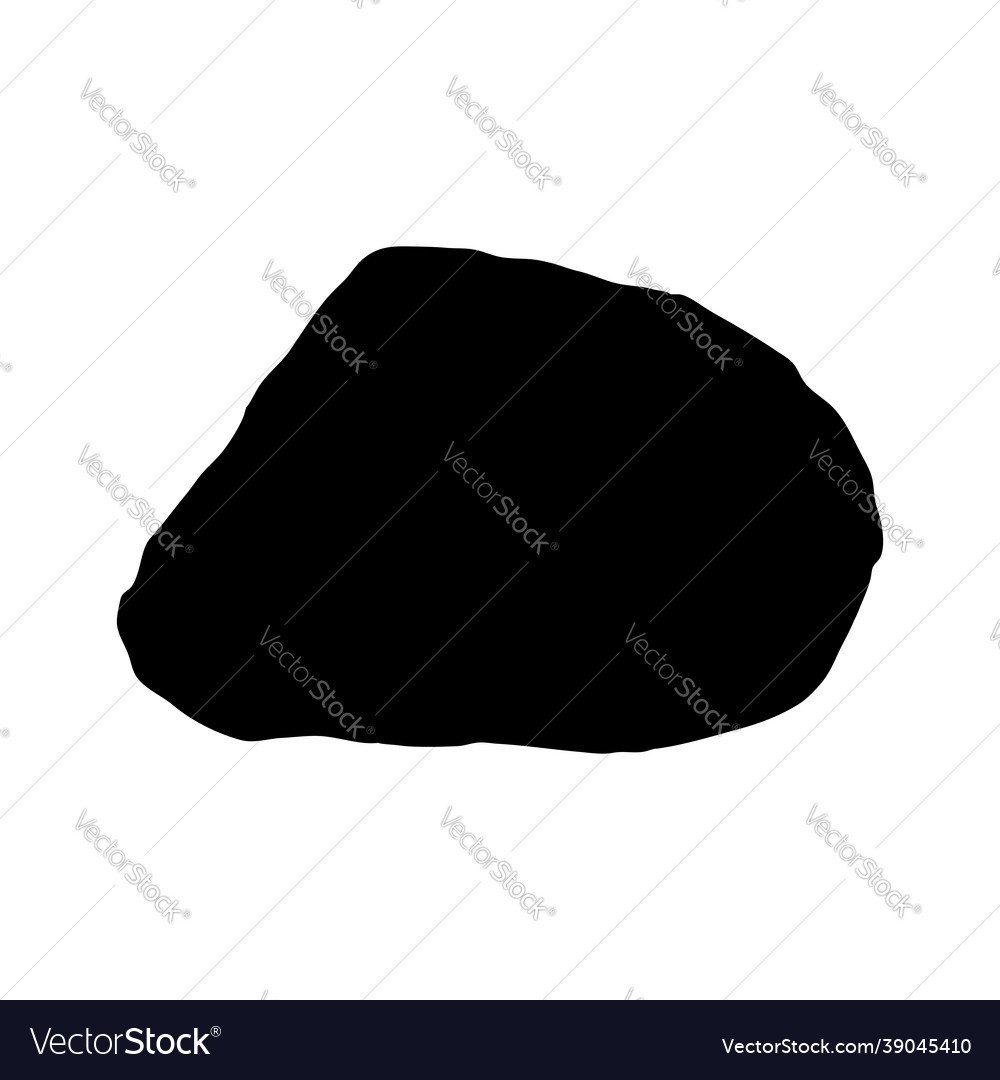 Baker island map silhouette Royalty Free Vector Image