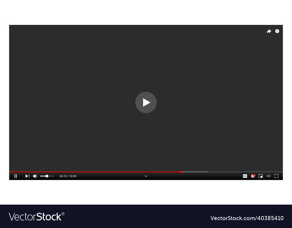 Desktop web video player
