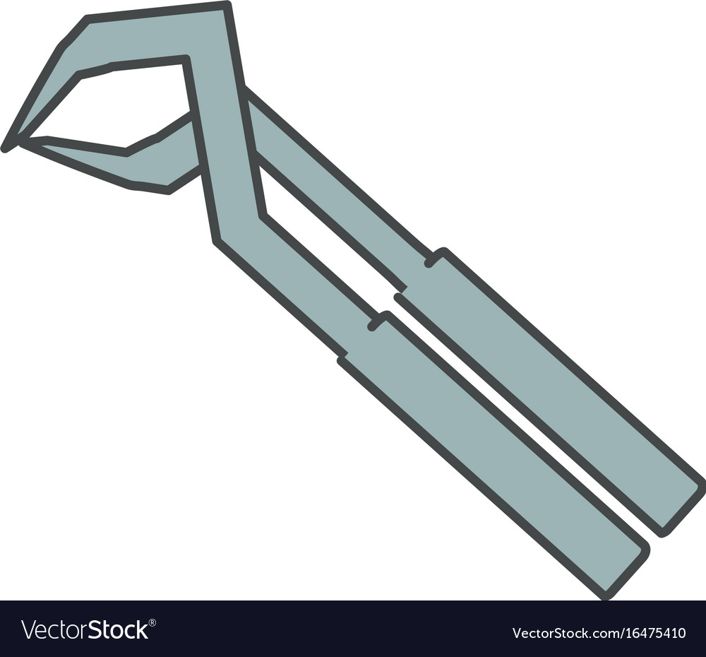 Plumbing wrench isolated