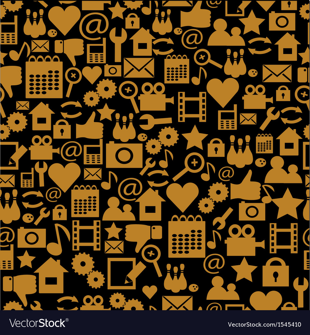 Seamless background with web icons