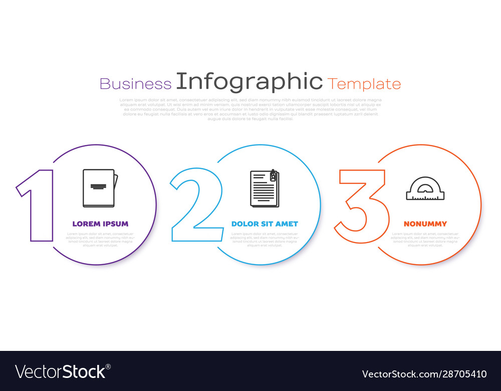 Set line notebook file document and paper clip vector image Set line notebook file document and paper clip
