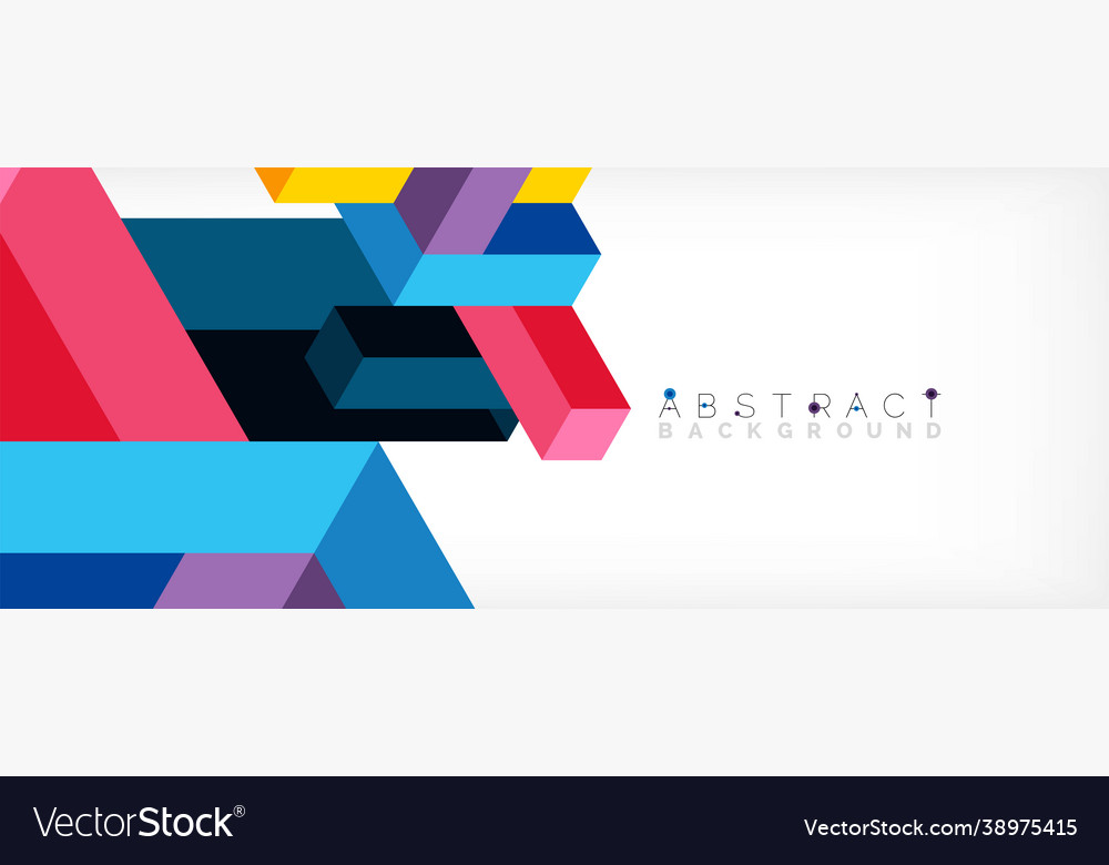 Abstract background 3d cubes cubic elements vector image Abstract background 3d cubes cubic elements
