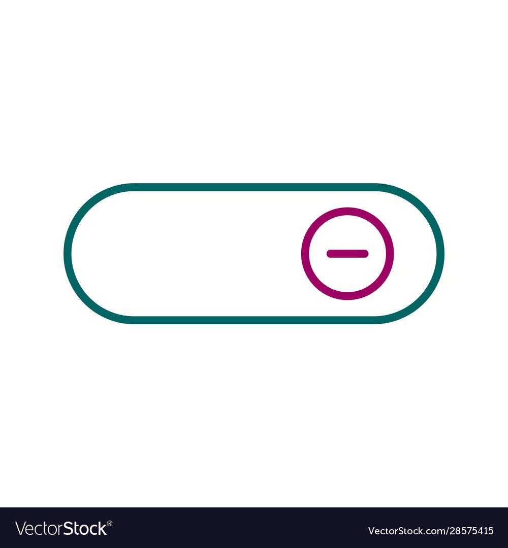 Beautiful slide button line icon