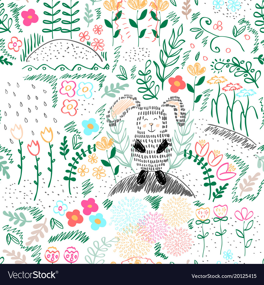 Forest seamless pattern