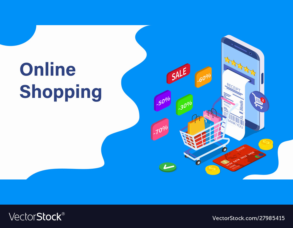 Online shopping concept