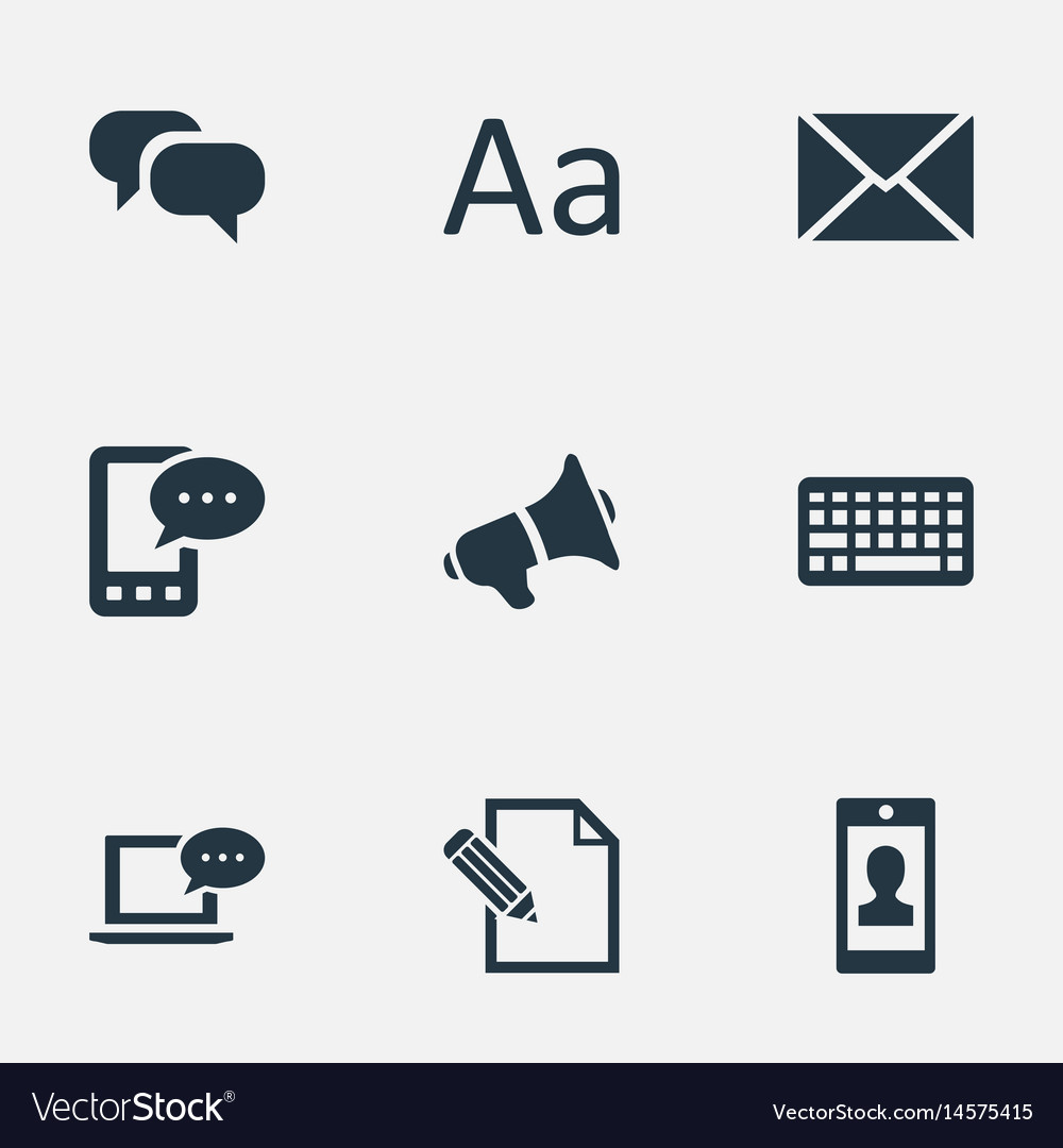 Set of simple user icons