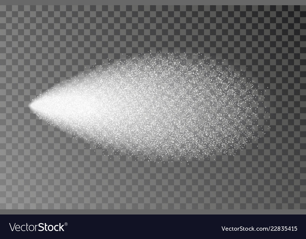 Water spray isolated jet mist effect whit