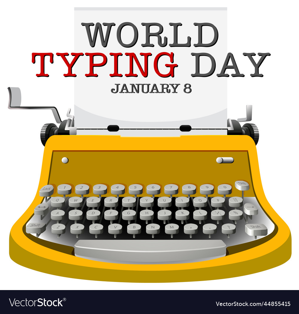 World typing day banner design