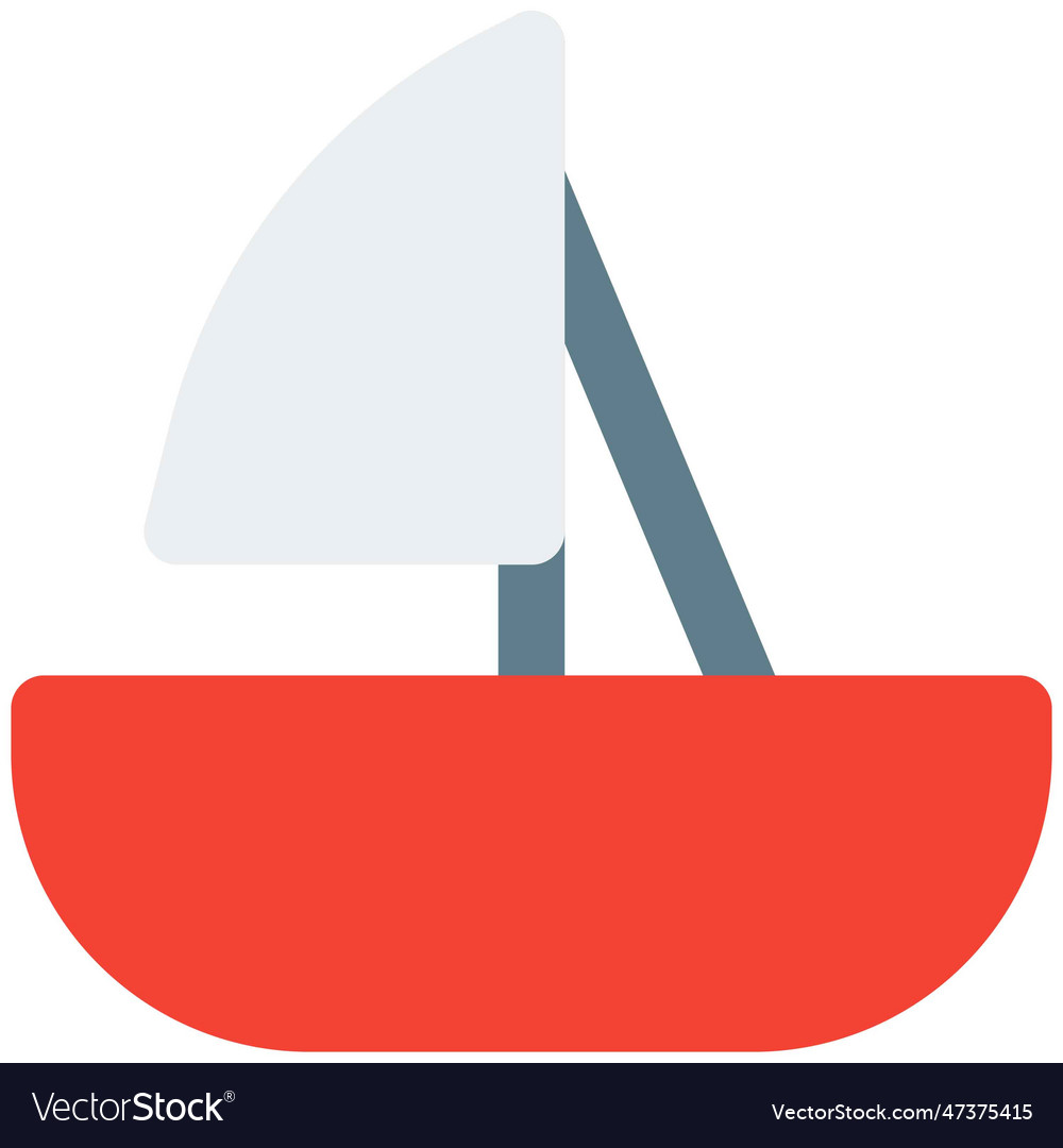 Yacht luxury private sailing boat Royalty Free Vector Image