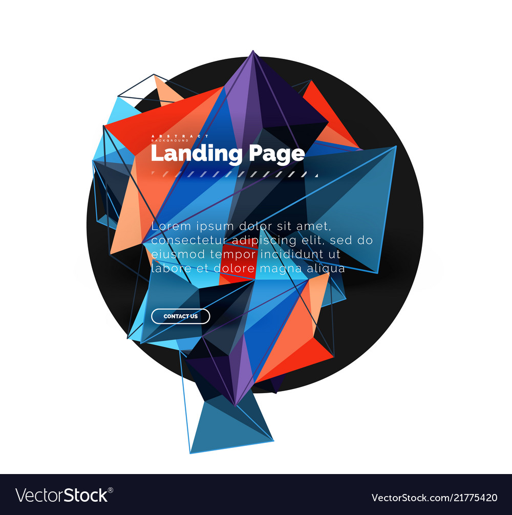 3d triangle abstract background polygonal vector image 3d triangle abstract background polygonal