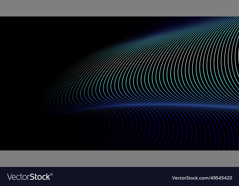 Abstract background with curved lines and waves vector image Abstract background with curved lines and waves