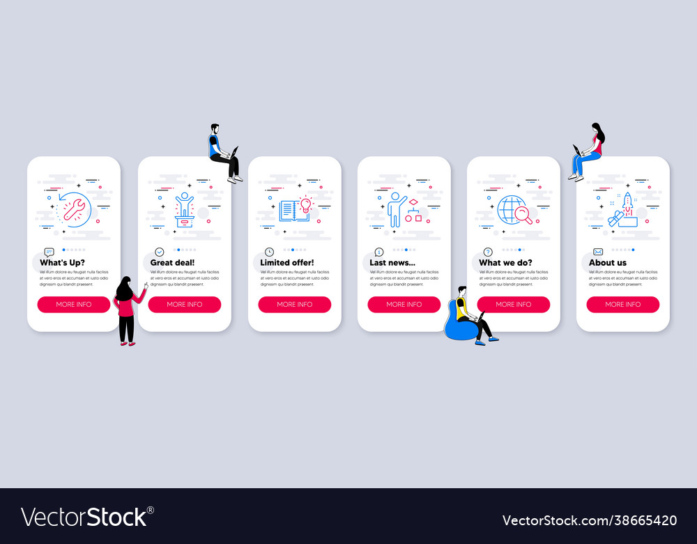 Set education icons related to algorithm vector image Set education icons related to algorithm