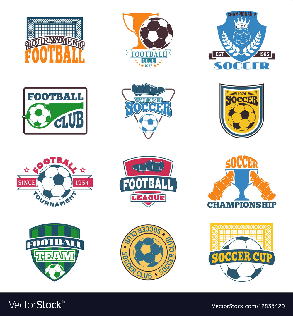 Soccer sign set