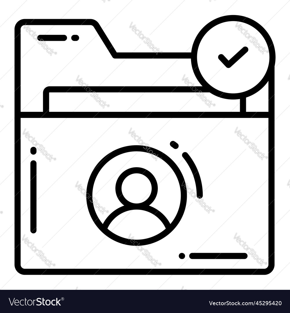 User folder protection and security icons set