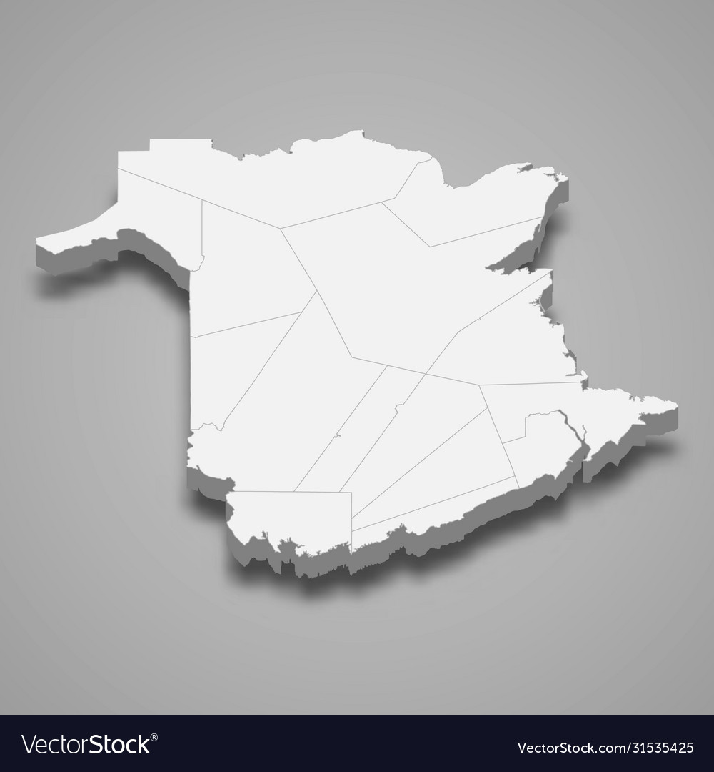 3d map province canada