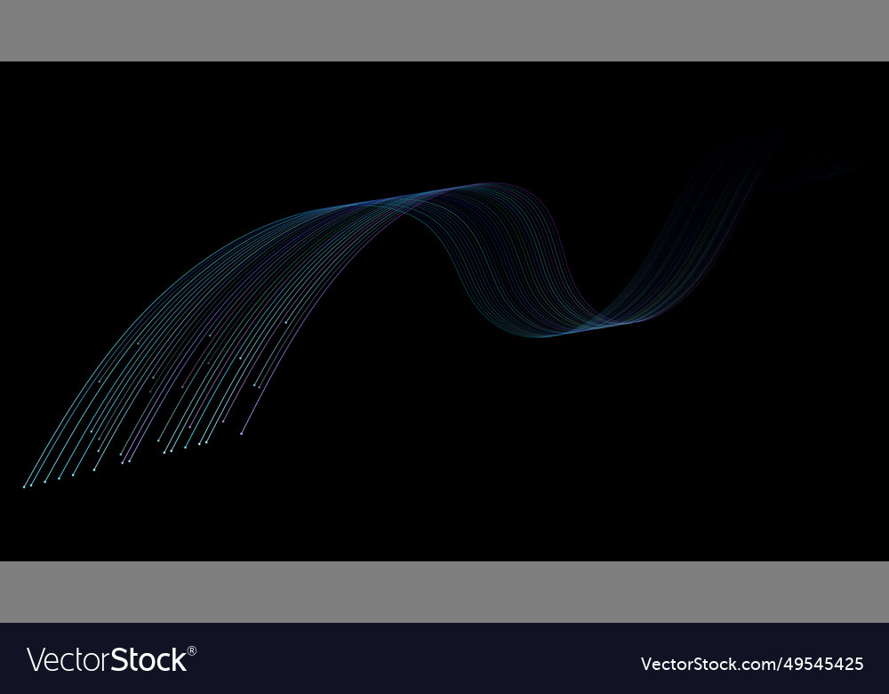 Abstract background with curved lines and waves vector image Abstract background with curved lines and waves