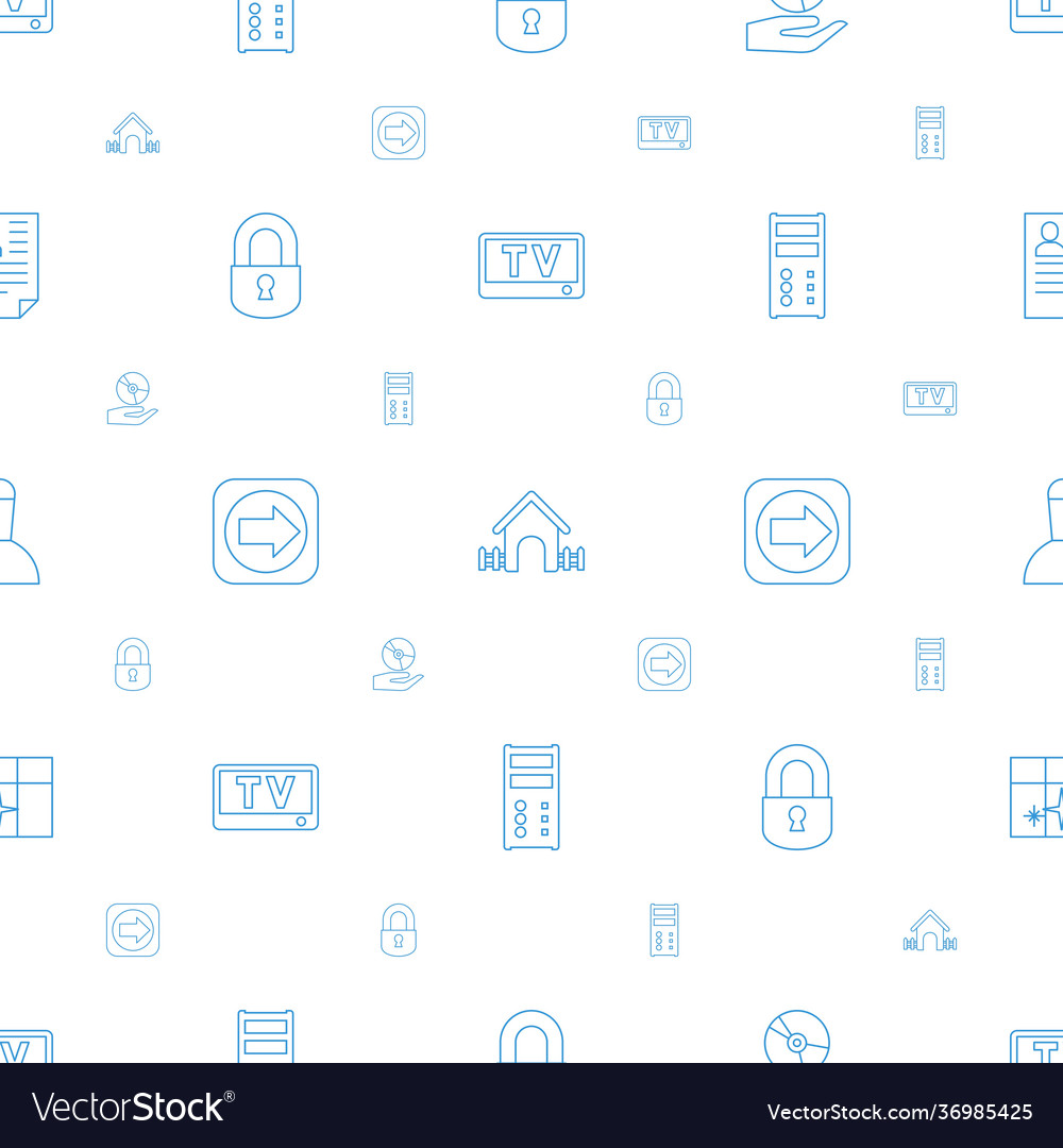 Computer icons pattern seamless white background