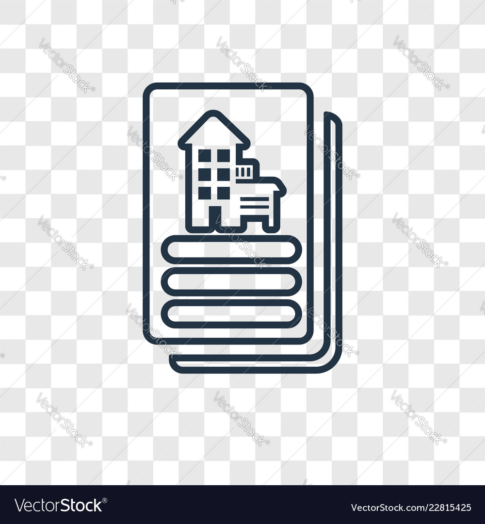 Contract concept linear icon isolated