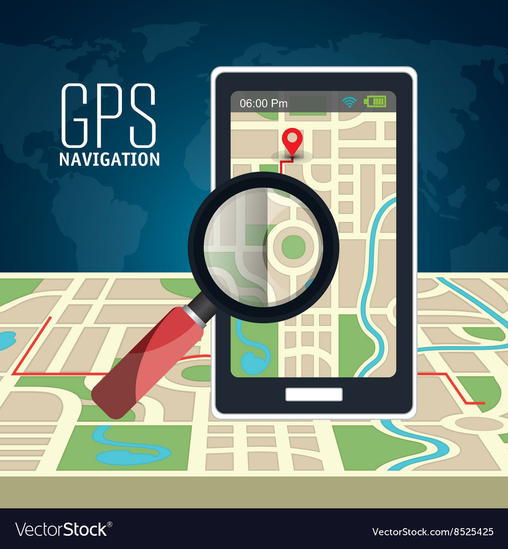 GPS Navigation Route Map