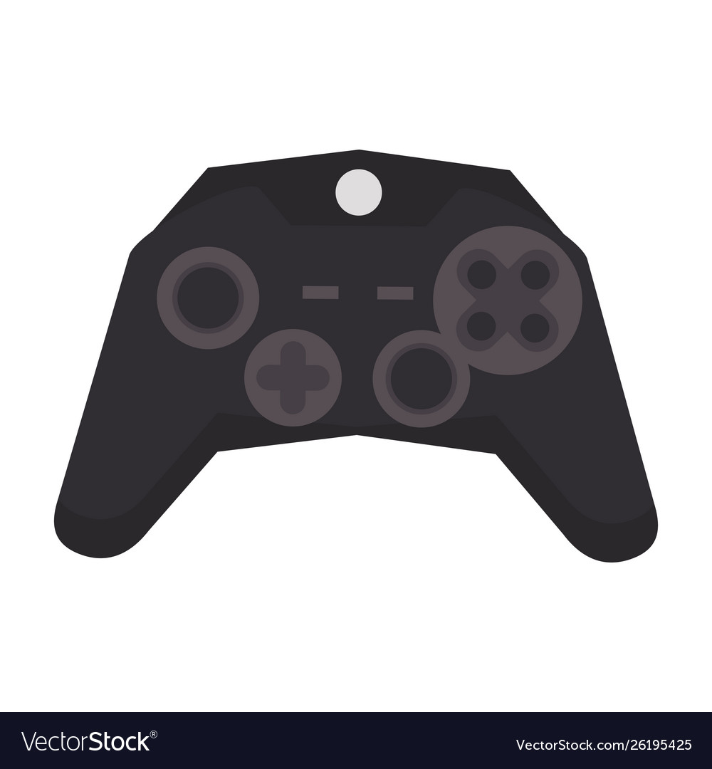 Modern videogame console gamepad with buttons