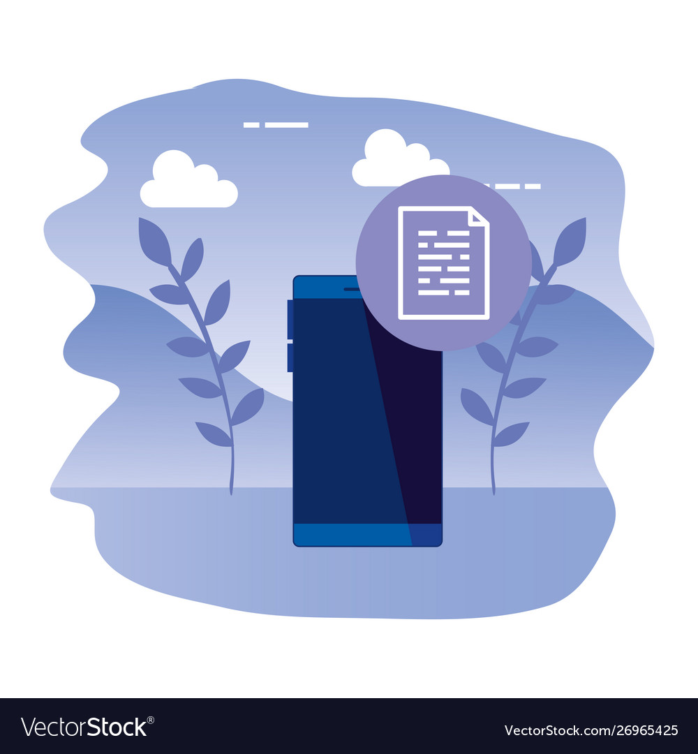 Smartphone device with paper document