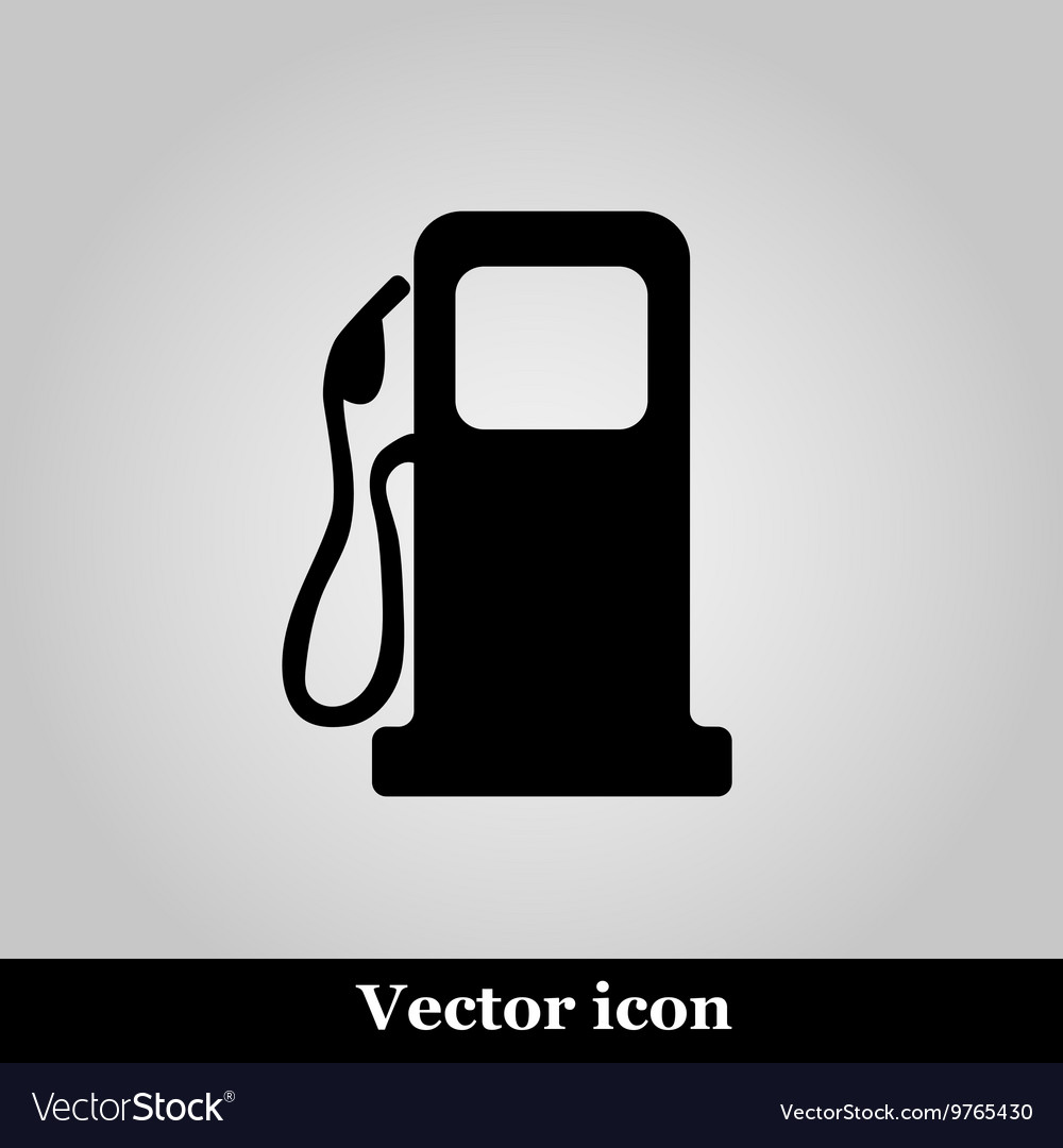 Gas station on white background - icon