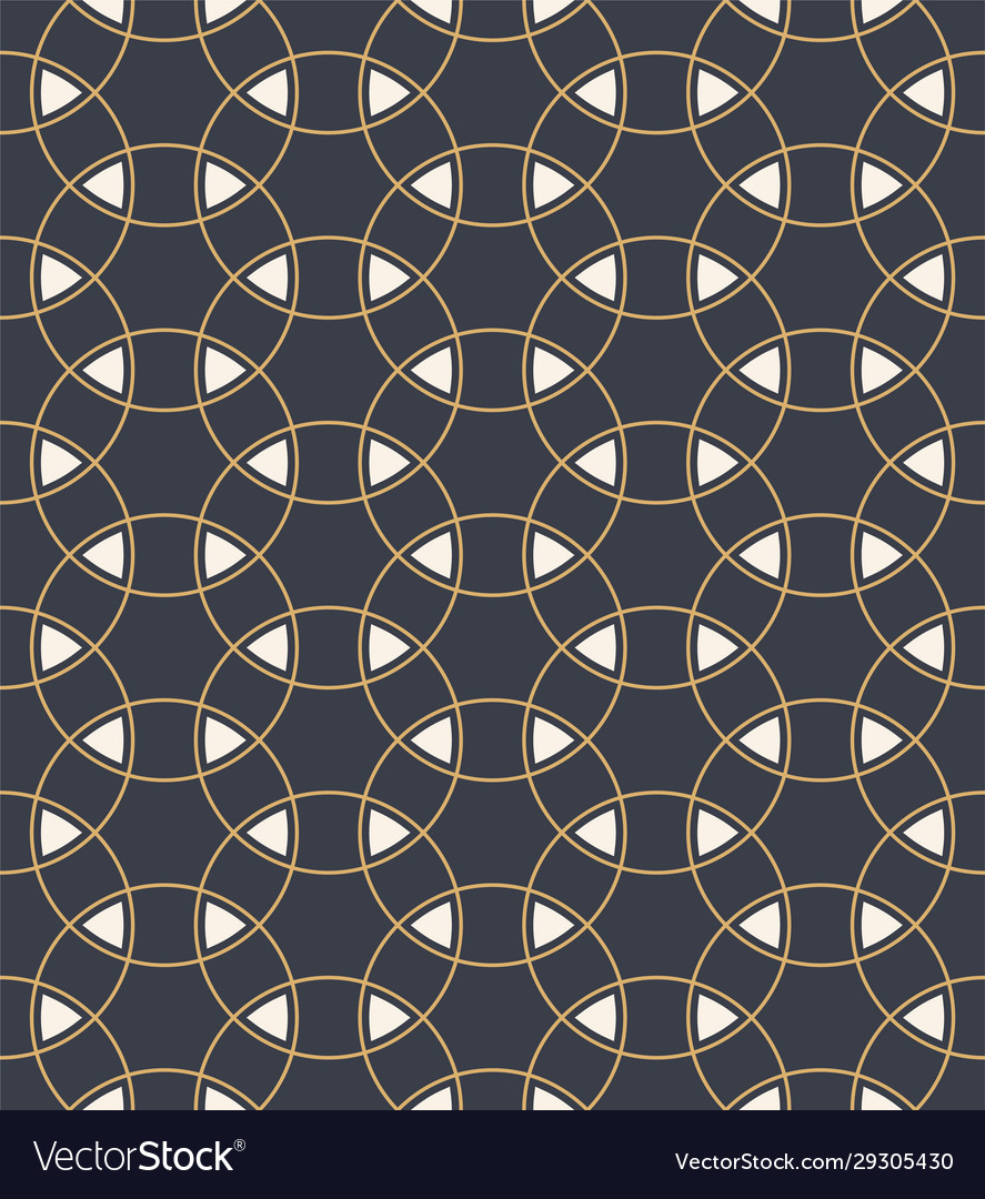 Seamless pattern overlapping circles nad vector image Seamless pattern overlapping circles nad