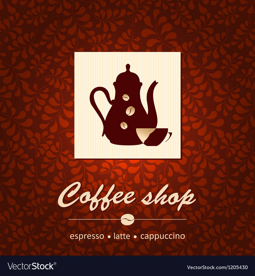 Template of coffee shop