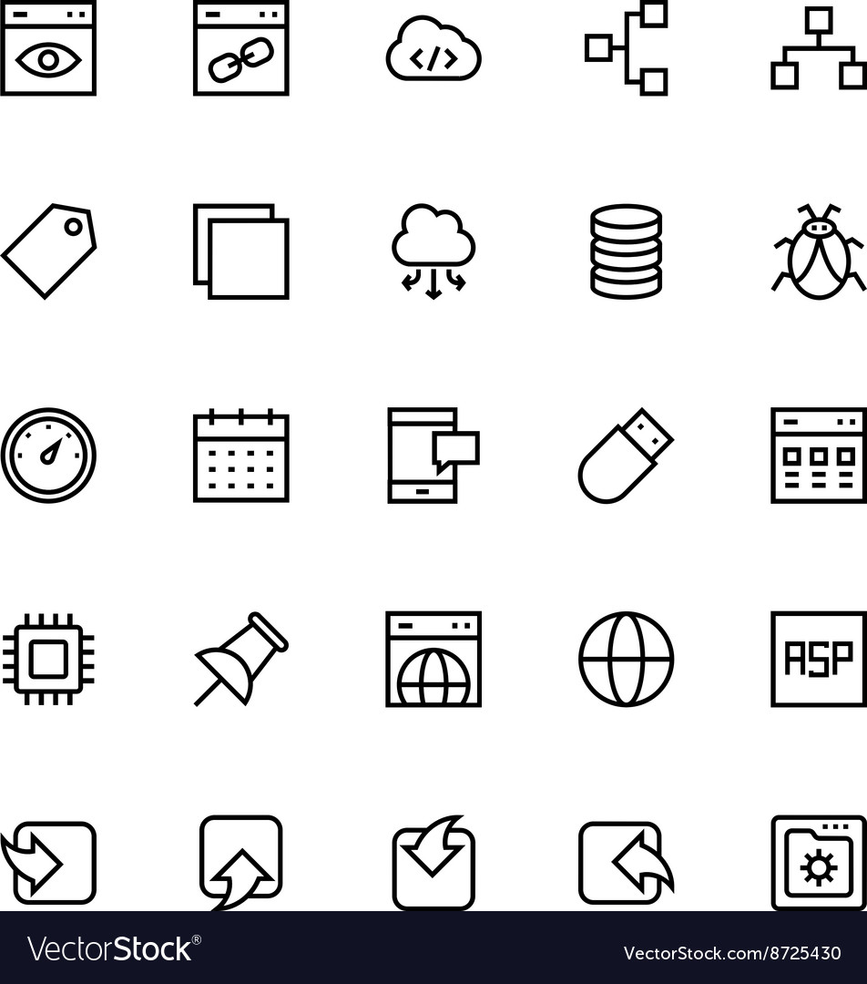 User Interface Line Icons - Collection