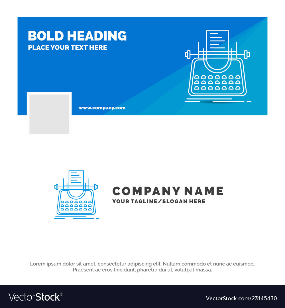 Vintage Typewriter Business Logo