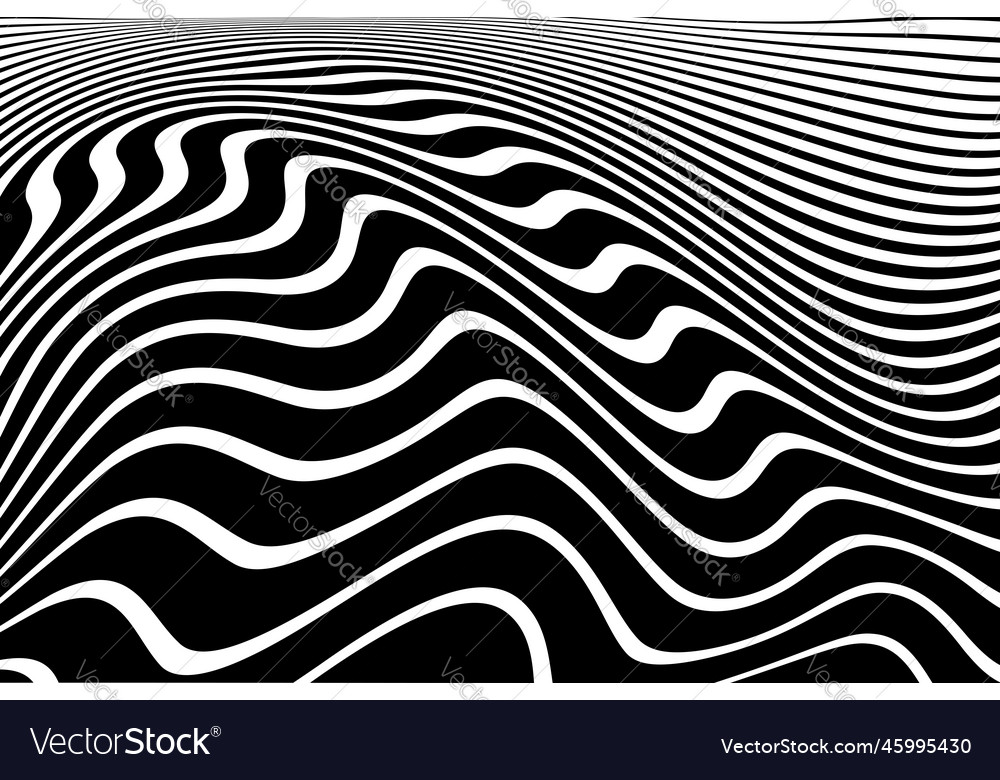 Wavy lines pattern Royalty Free Vector Image - VectorStock