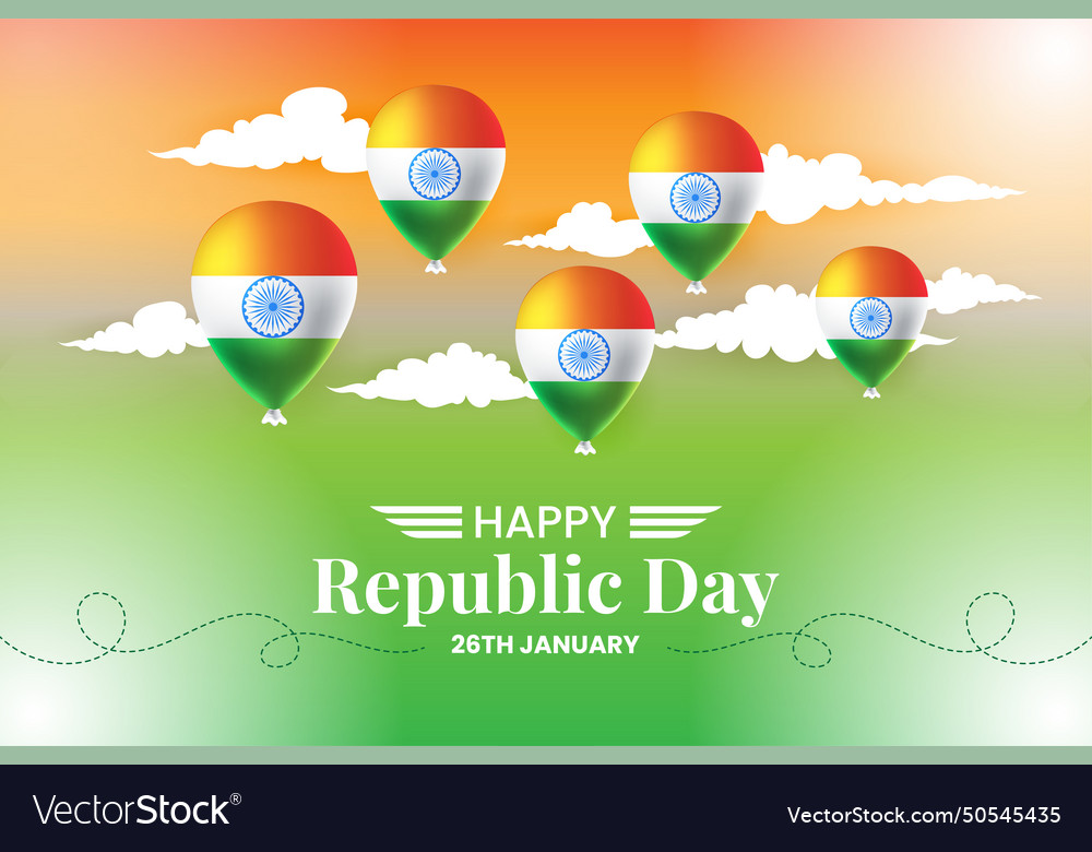 26 january republic day of india celebration Vector Image