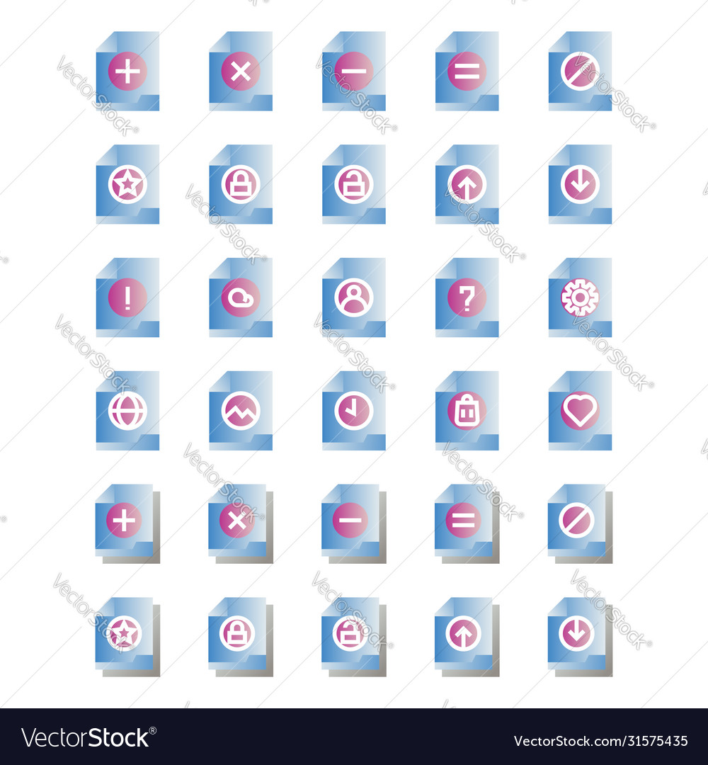 File and folder 2 icon set include vector image File and folder 2 icon set include
