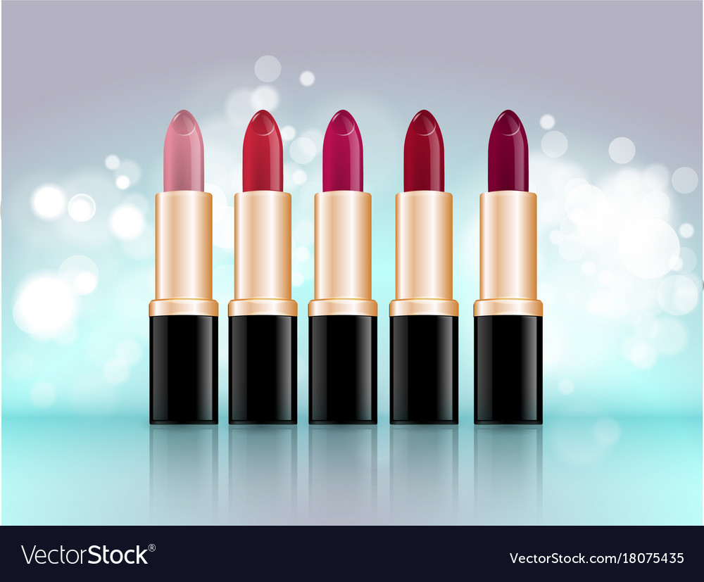 Lipstick package design Royalty Free Vector Image