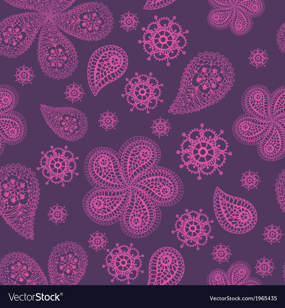 Ornamental colored seamless floral pattern