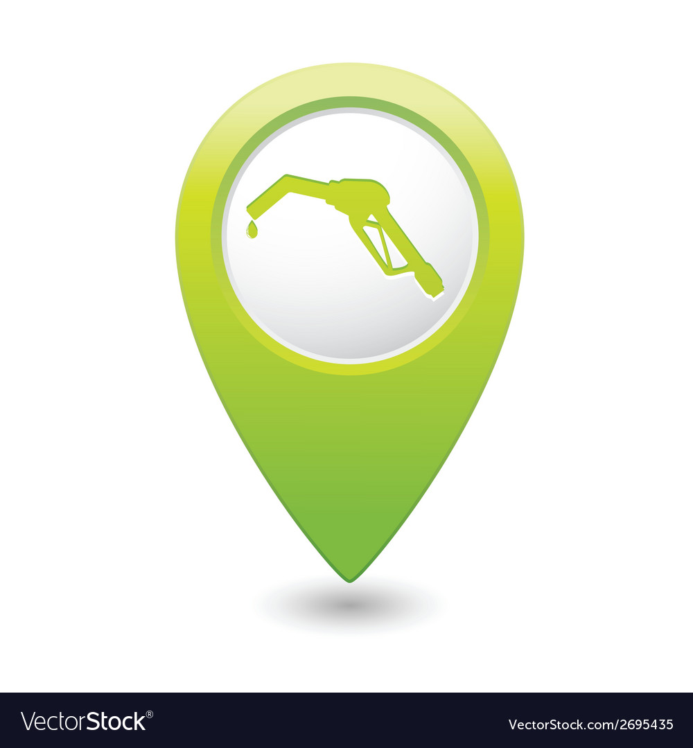Refuelling icon green map pointer