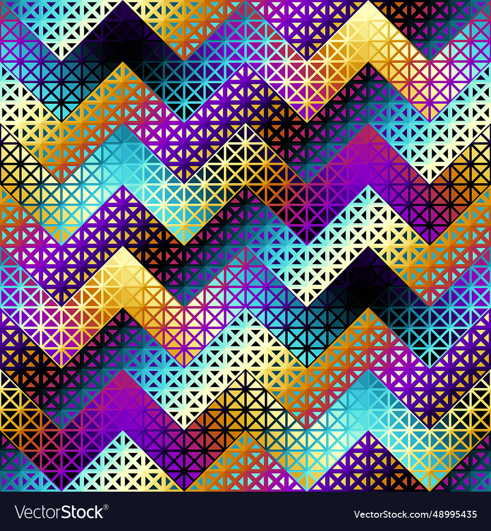 Seamless pattern background of a triangles vector image Seamless pattern background of a triangles